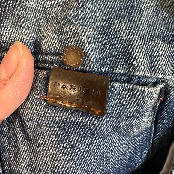 Mens perish nation distressed dark blue cotton jeans plus size 50 - Picture 6 of 7